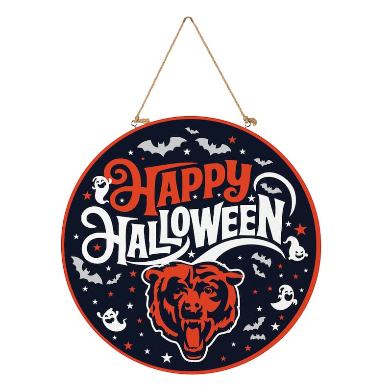 Chicago Bears 18" x 18" Halloween Door Décor Wall Sign