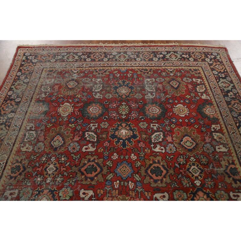Mahal Persian Antique Area Rug Hand-Knotted Wool Carpet - 6'9"x 9'11"