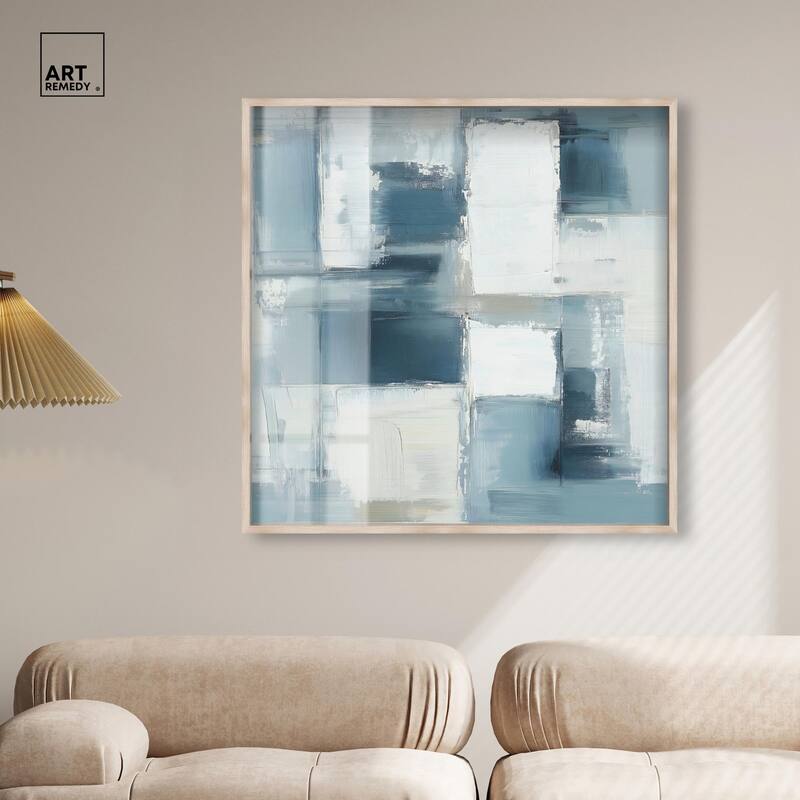 Deconstructed Blue I Shadowbox by Art Remedy