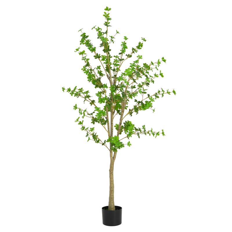 76" Artificial Enkianthus Tree with Decorative Pot