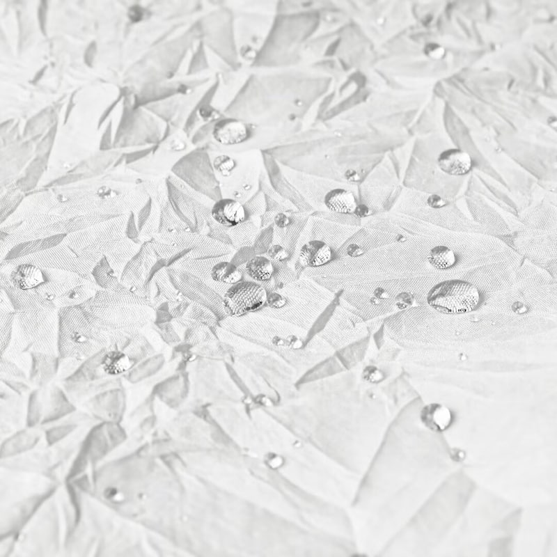 Crinkle Eco-friendly Water Repellent Solid Texture Shower Curtain