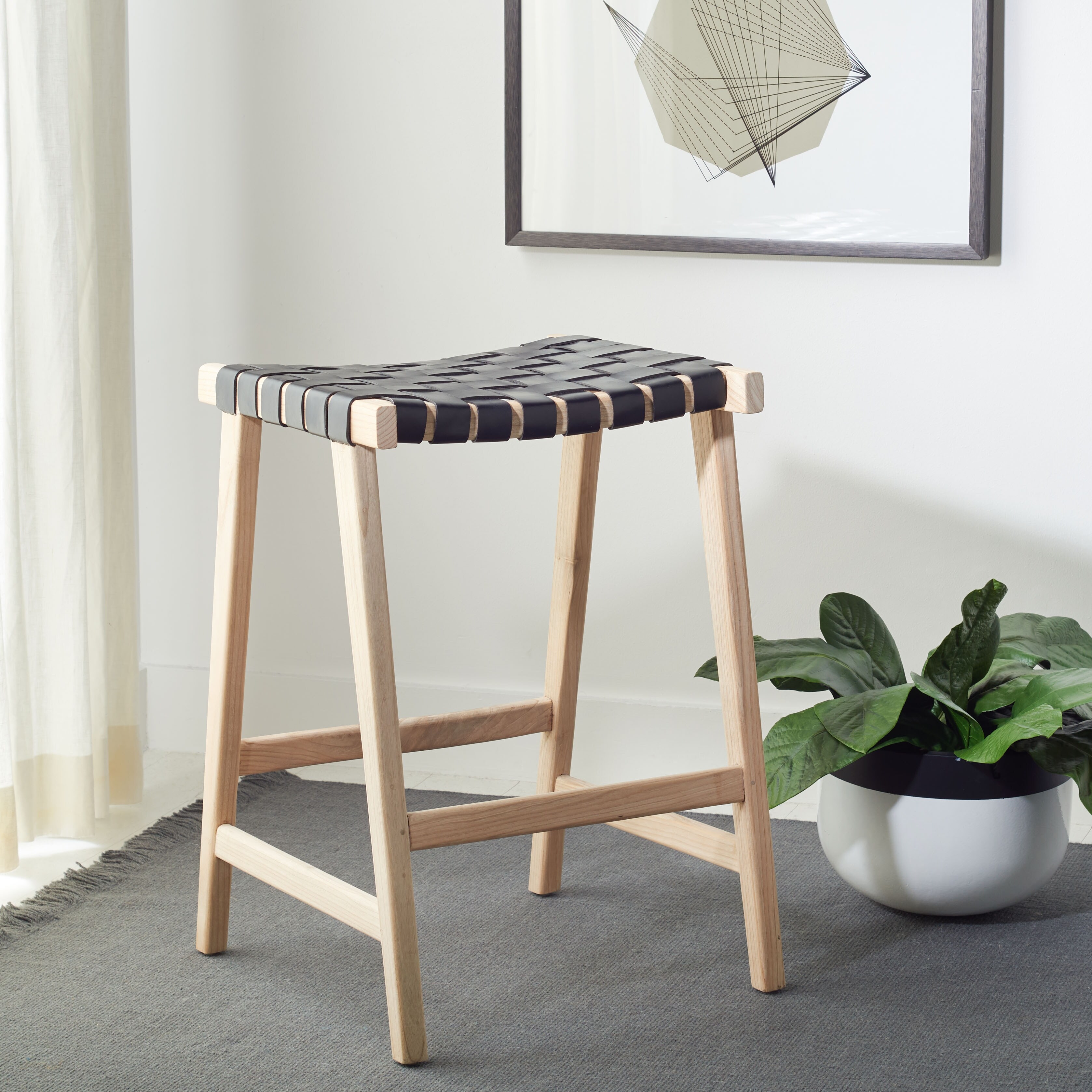 Safavieh leather bar clearance stools