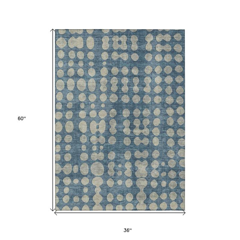 HomeRoots Abstract Transitional Rectangle Outdoor Rug