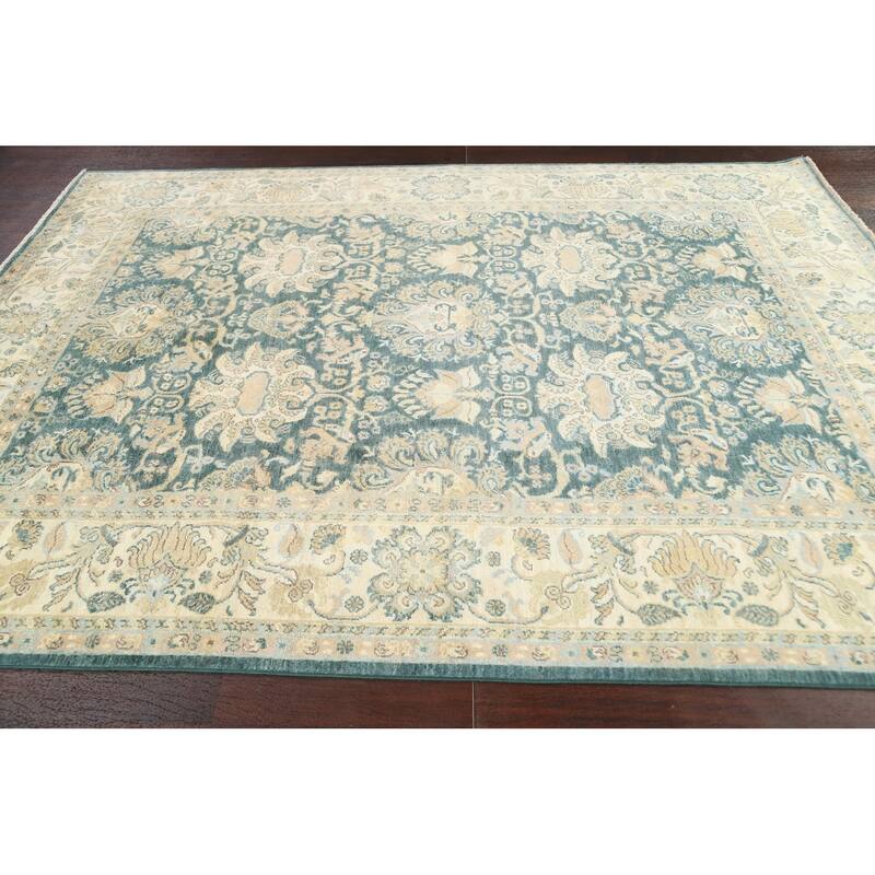 Vegetable Dye Traditional Floral Ziegler Wool Area Rug Hand-knotted - 6'7" x 9'0"