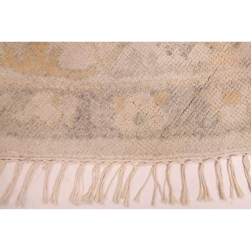 ECARPETGALLERY Hand-knotted Royal Oushak Light Grey Wool Rug - 9'1 x 8'9