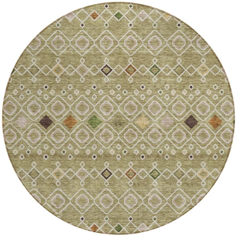 HomeRoots Geometric Modern Rectangle Outdoor Rug