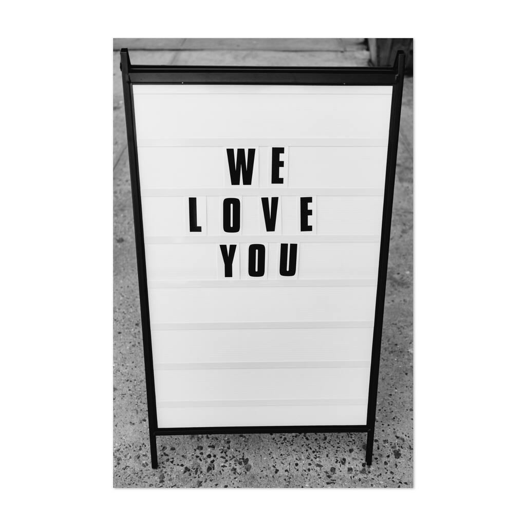 Brooklyn New York Black-and-white City Unframed Wall Art Print/Poster