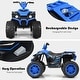 preview thumbnail 12 of 80, Costway 12V Kids 4-Wheeler ATV Quad Ride On Car w/ LED Lights Music - 42''x25.5''x29''(LxWxH)