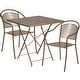 preview thumbnail 8 of 23, 28'' Square Indoor-Outdoor Folding Patio Table Set with 2 Round Back Chairs