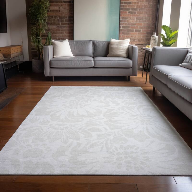 Falu Botanic Elegance Weather Resistant Blended Style Outdoor Rug