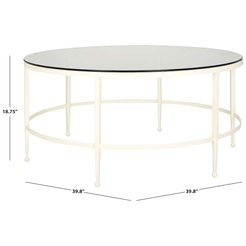 SAFAVIEH Home Edmund Cocktail Table - 40"W x 40"D x 19"H