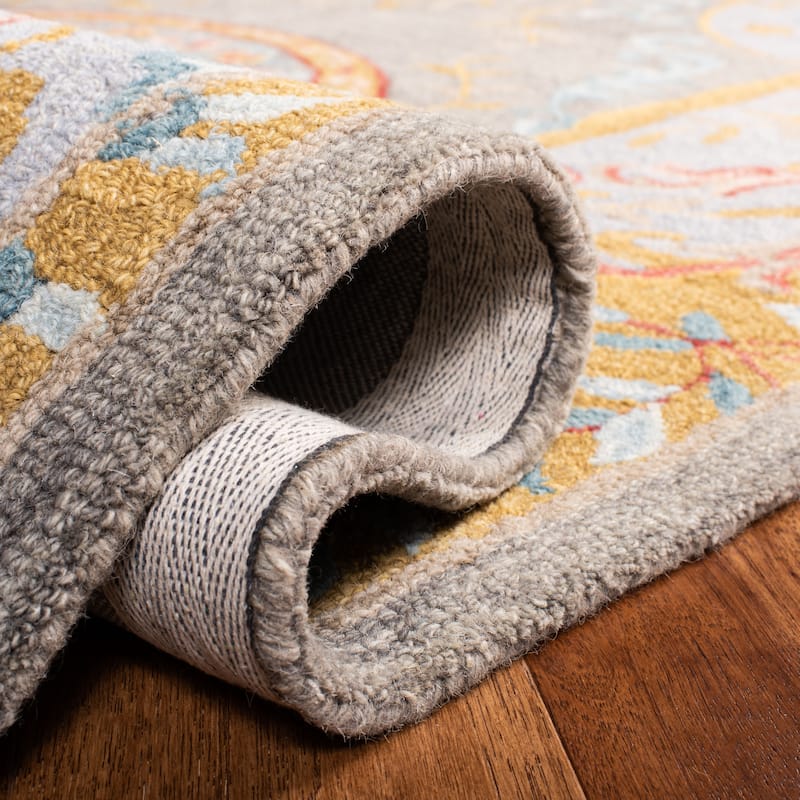 SAFAVIEH Handmade Micro-Loop Anta Modern Wool Rug - 5'