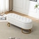 preview thumbnail 84 of 120, Velvet Storage Bench for Bedroom
