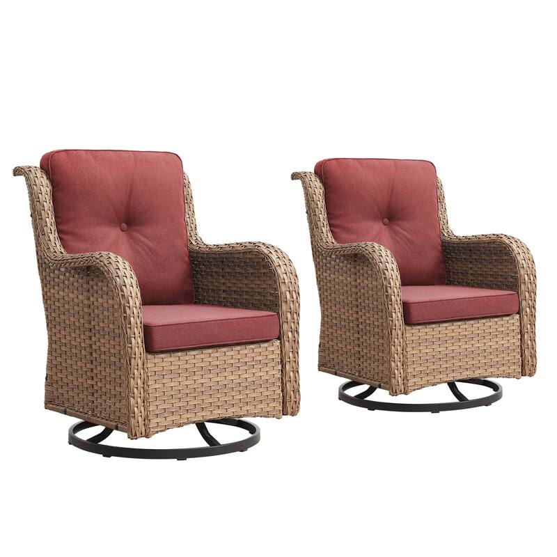 Outdoor Swivel Chairs Patio Rocker Glider Chairs with Coffee Table