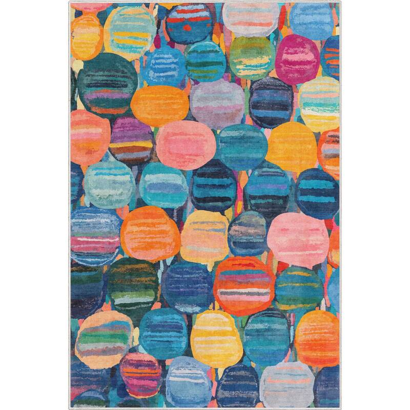 Well Woven Apollo Abstract Nuances Pebble Watercolor Multi Area Rug