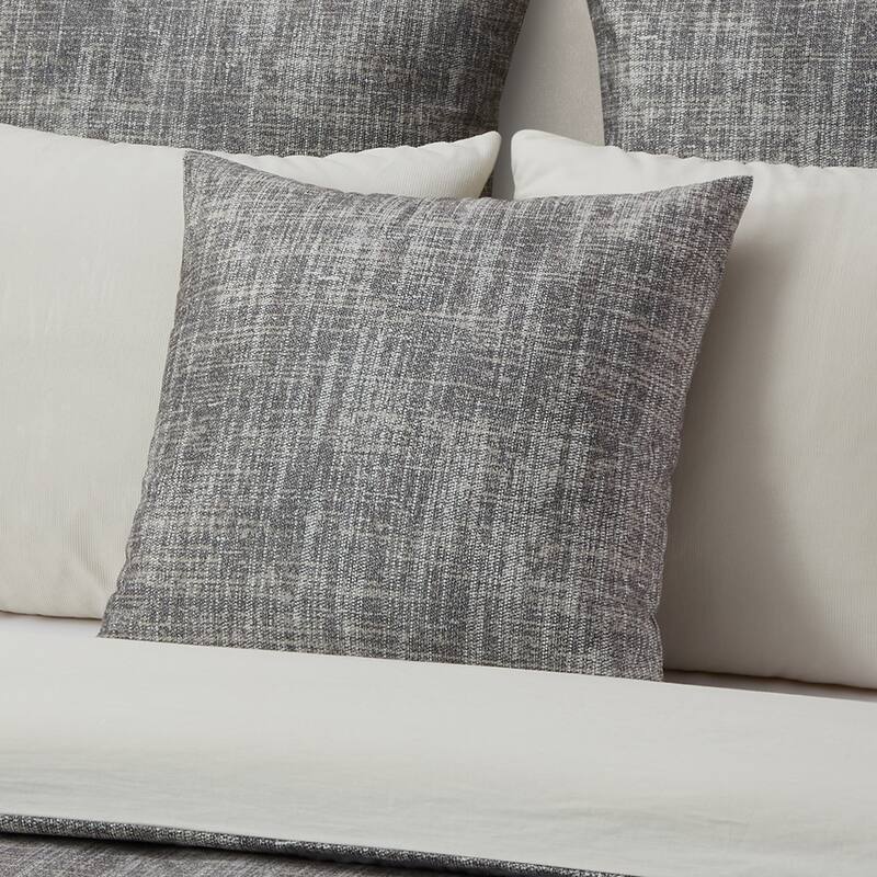 Summit 20" Square Decorative Throw Pillow - Stone