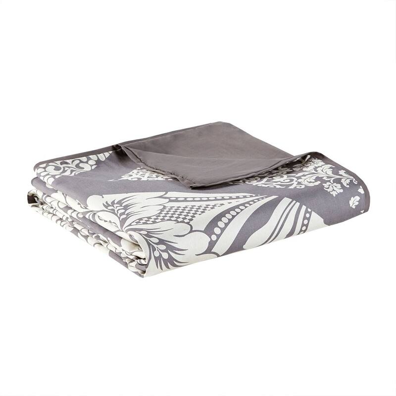 GDF Studio - Vienna 6-Piece Printed Duvet Cover Set with Decorative Pillows