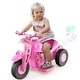 preview thumbnail 31 of 38, Gymax 6V Kids Bubble Car Electric Ride on Motorcycle w/ Music Button &