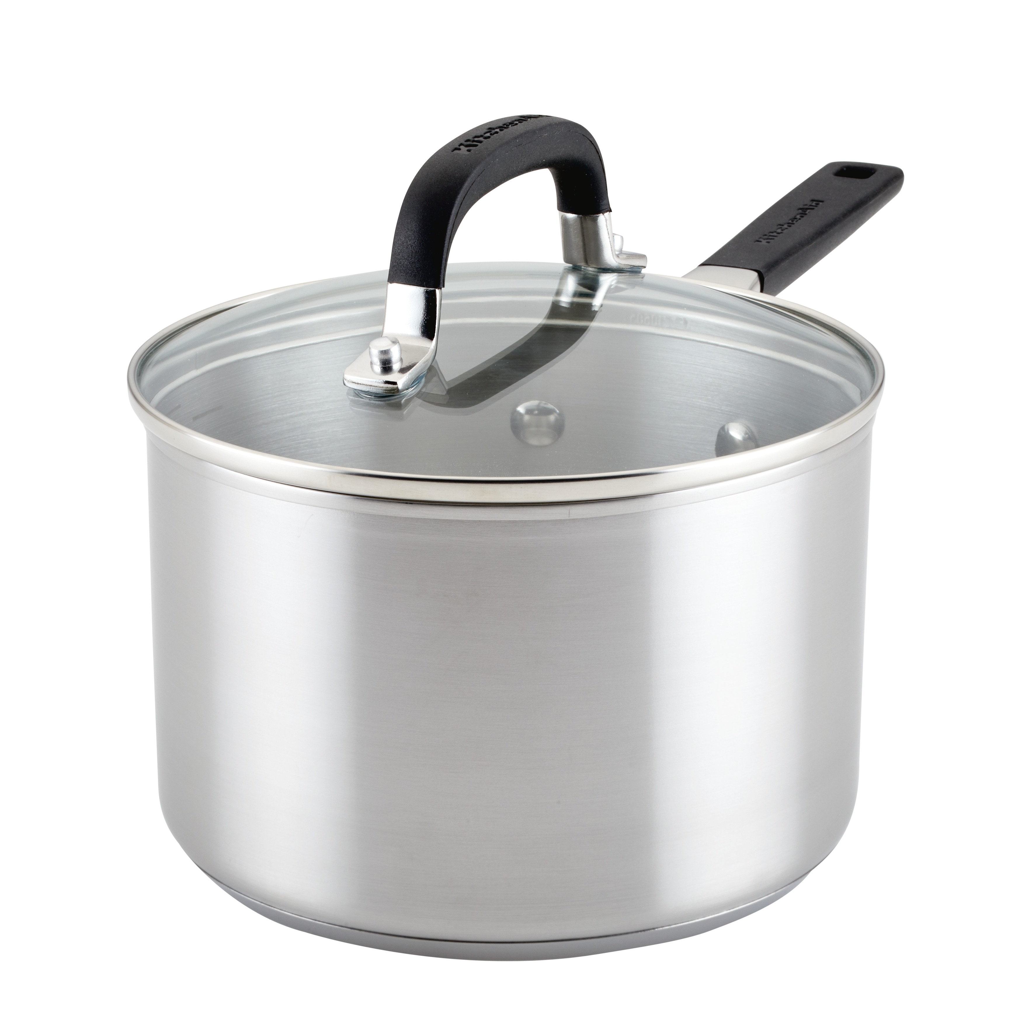 KitchenAid Stainless Steel Casserole with Lid, 4-Quart, Brushed Stainless  Steel & Reviews