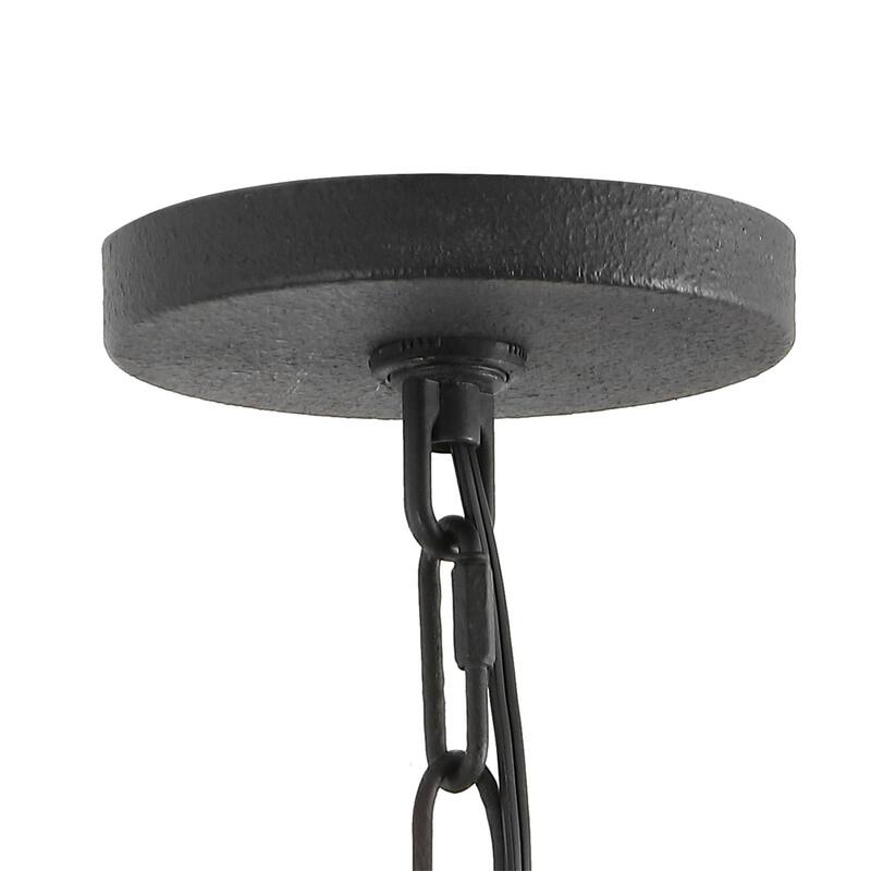 Farmhouse Chandelier 24" 5-Light Rustic Metal Shade