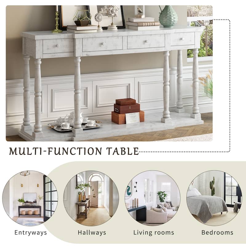 Modern Country Style Console Table for Hallways, Living Rooms, and Bedrooms