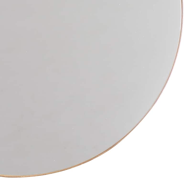 30" Metal Frameless Round Vanity Bathroom Wall Mirror - 30" x 30"