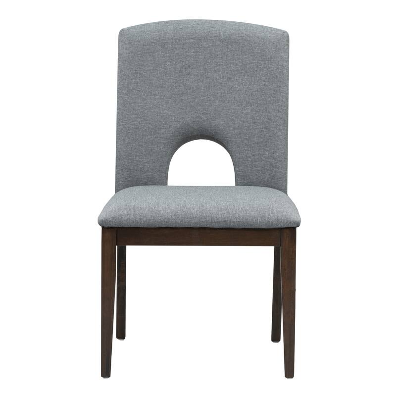 Modern 5-Piece Extendable Dining Table Set with Solid Wood and Upholstered Chairs for Small Spaces