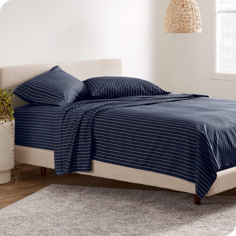 Bare Home Double Brushed Deep Pocket Printed Sheet Set