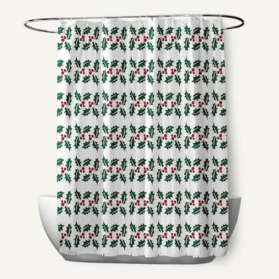 Holly Stripes Shower Curtain