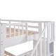 preview thumbnail 31 of 42, Multi-Functional Twin Over Twin Bunk Bed with 3 Drawers, Storage Stairs, Armrest and Full-Length Guardrails for Kids