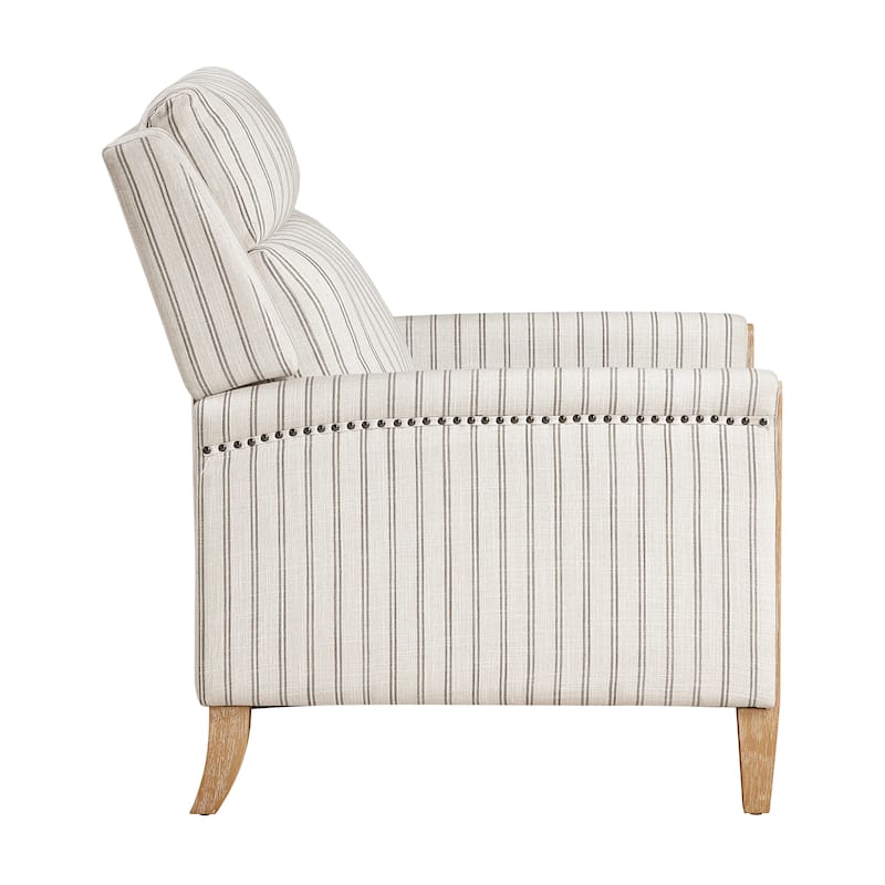 Seaford Textured Fabric Push Back Manual Reclining Chair