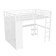 preview thumbnail 42 of 42, Loft Bed with Built-in Wardrobe, Desk, and Storage Shelves, Space-Saving Design