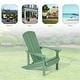 preview thumbnail 79 of 102, BONOSUKI Patio Adirondack Chair w/Cupholder,Weather Resistant-Set of 4