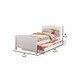 preview thumbnail 5 of 3, Stylish Twin Bed With Trundle,White
