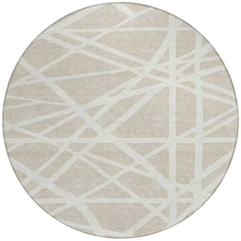 HomeRoots Geometric Transitional Rectangle Outdoor Rug