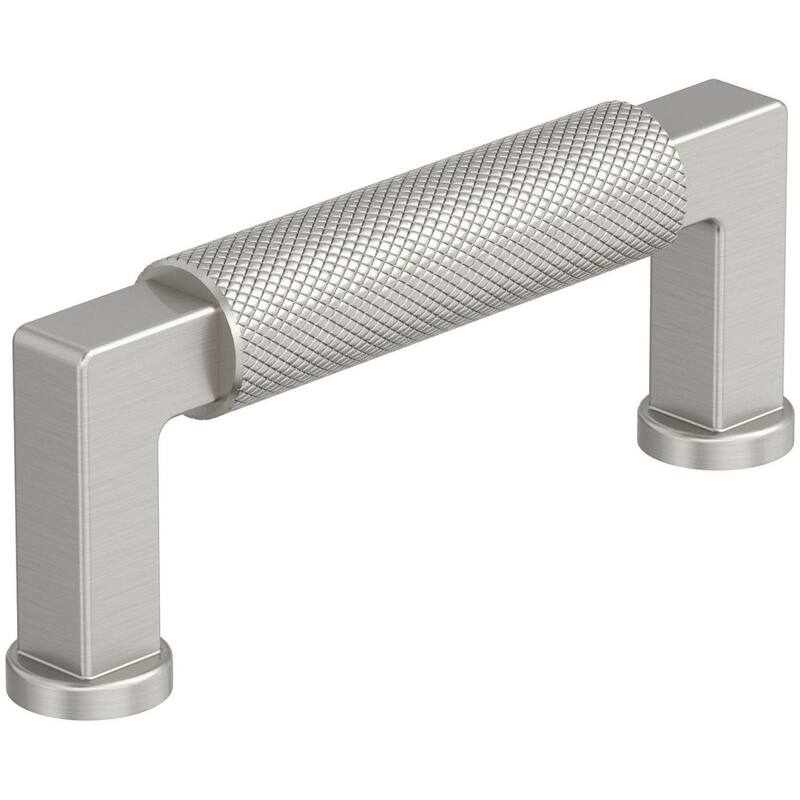 Amerock BP37622 Balata 3" Center to Center Knurled Handle Cabinet Pull - Satin Nickel
