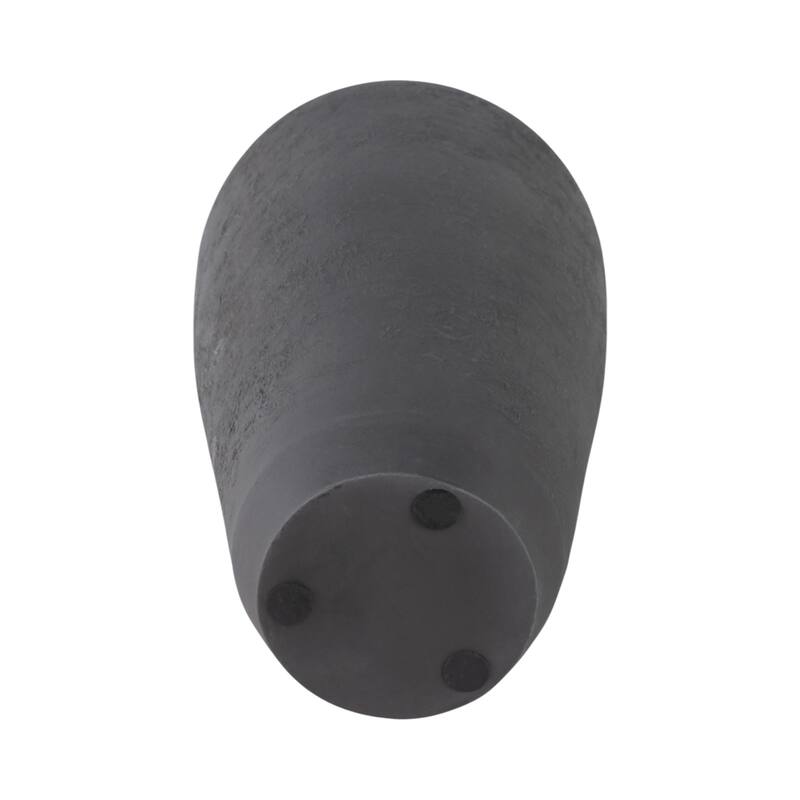 Terracotta Vase with Textured Design Height Finish - 18" Black