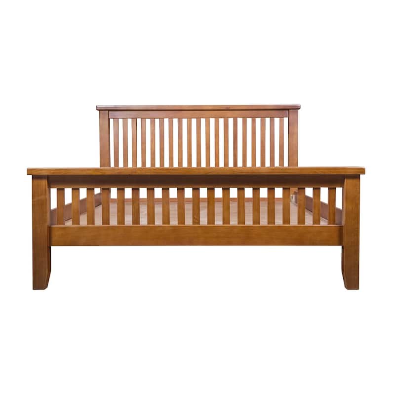 Mission Oak Slat Bed - Michael's Cherry - King