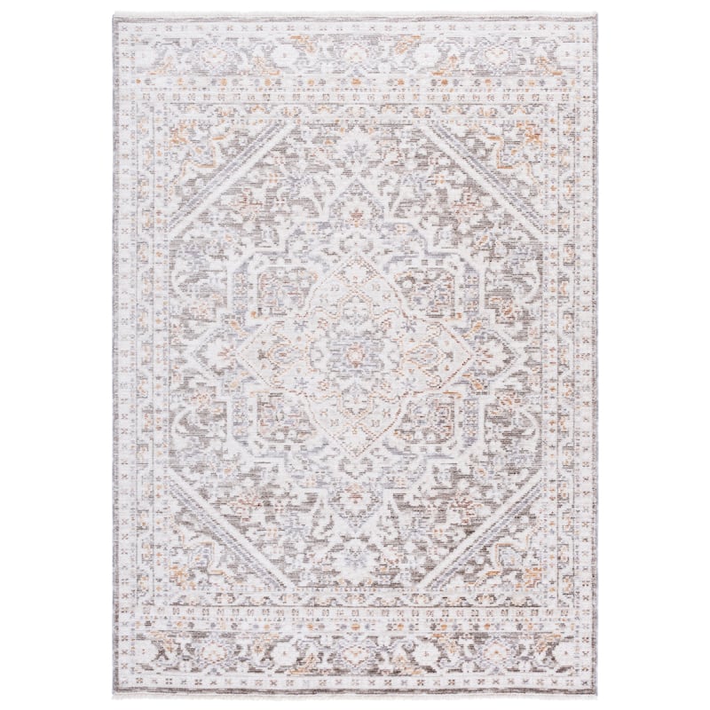 Martha Stewart by SAFAVIEH Cristie Traditional Oriental Rug - Grey/Ivory - 5'3" x 7'6"