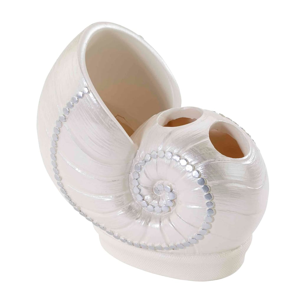 Avanti Linens Sequin Shells Toothbrush Holder - Ivory - Toothbrush Holder