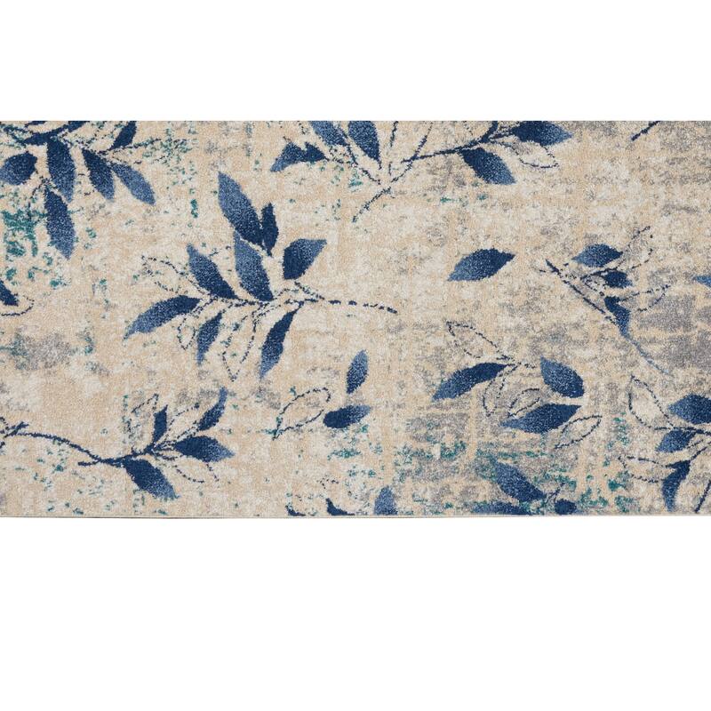 Calvin Klein River Flow Contemporary Botanical Area Rug