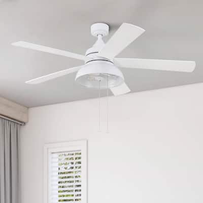 52" Prominence Home Brightondale Indoor/Outdoor Industrial Farmhouse Ceiling Fan, Damp Rated