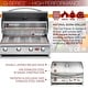preview thumbnail 5 of 10, 7ft. Stone Veneer Gas Grill Island in Stainless with 4-Burner Propane