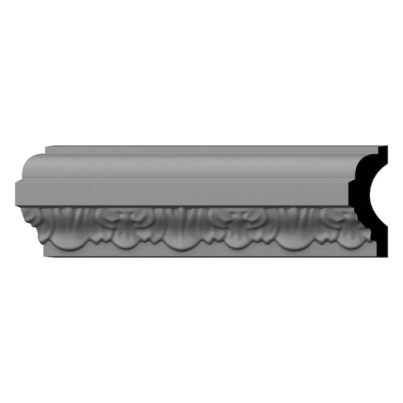 2"H x 1 5/8"P x 2 1/2"F x 94 1/2"L Oliver Crown Moulding - 1-Pack