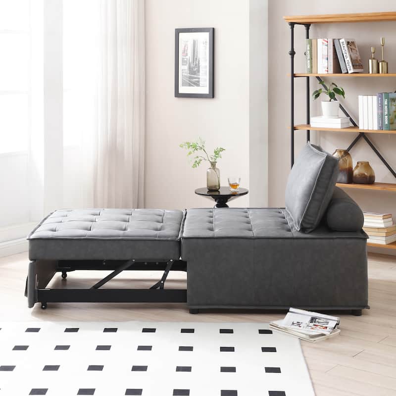Multipurpose Faux Leather Ottoman Lazy Sofa