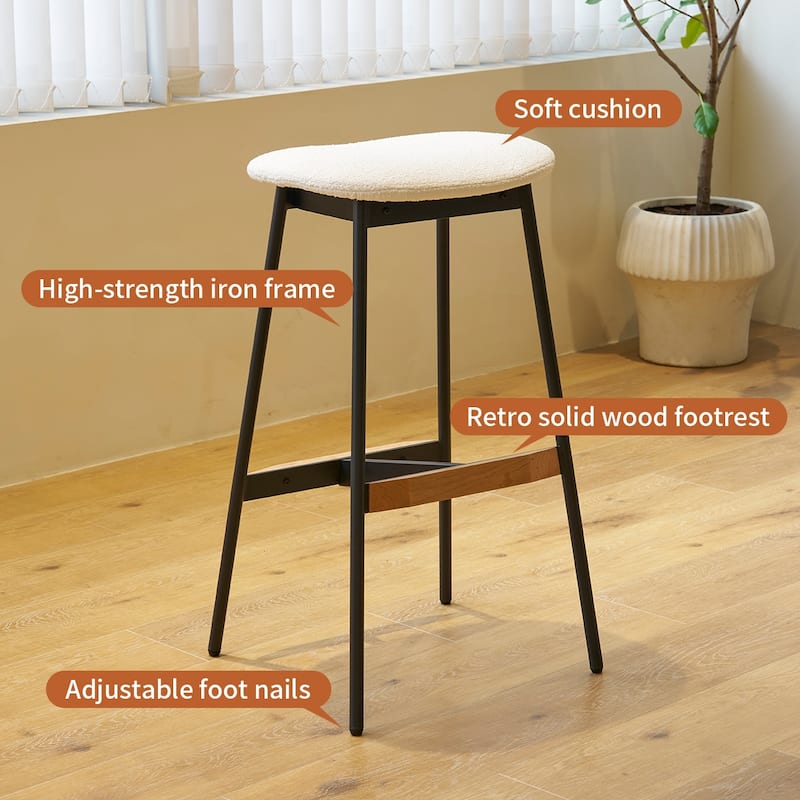 Counter Height and Bar Height Bar Stools Set of 2