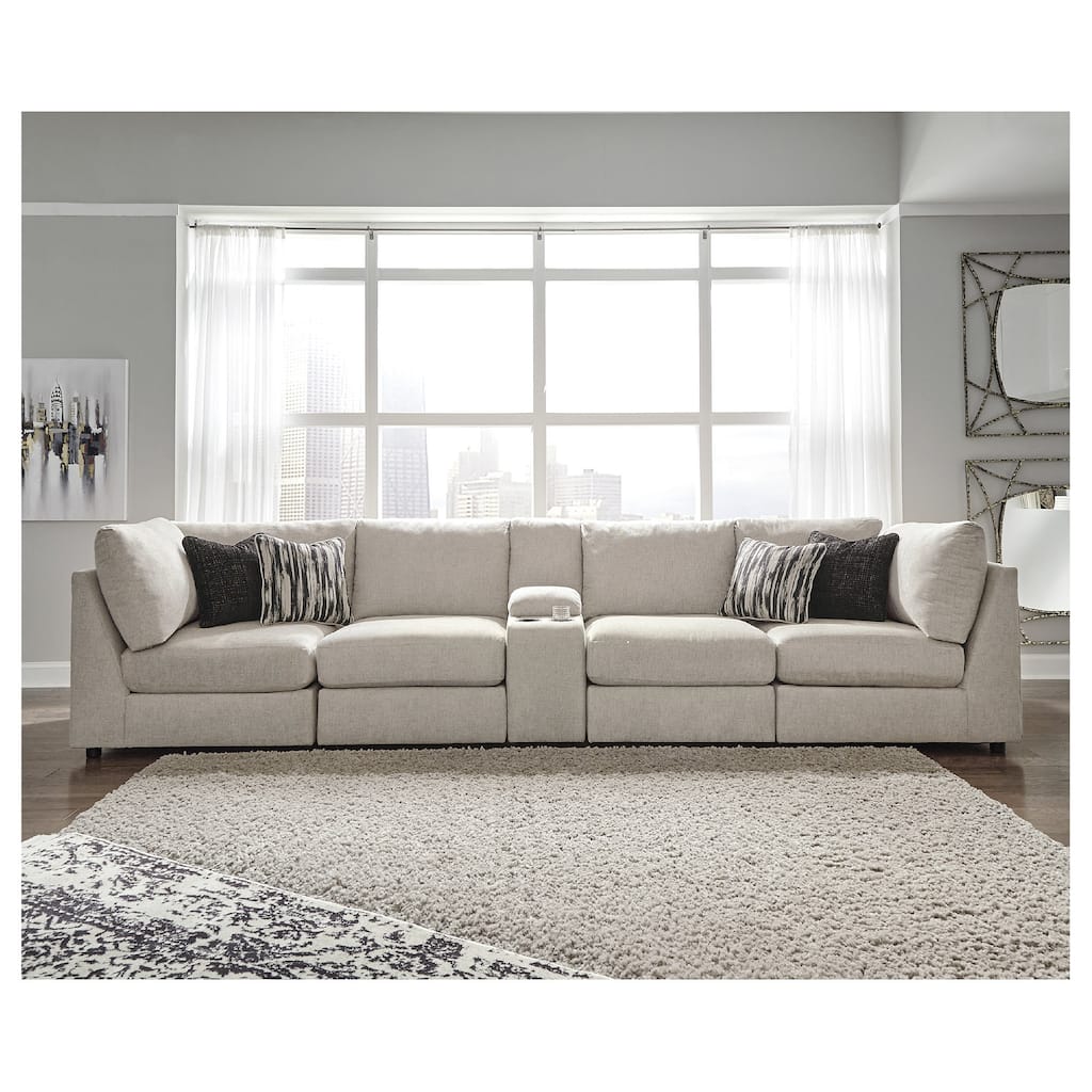 Signature Design by Ashley Kellway Beige 5-Piece Sectional - 114"W x 70"D x 39"H