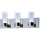 preview thumbnail 2 of 0, Silo 3-Light Bath Vanity With LED Bulbs - Polished chrome