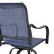 preview thumbnail 22 of 20, Patio Festival 3-Piece Outdoor Metal Bar Height Swivel Bistro Set