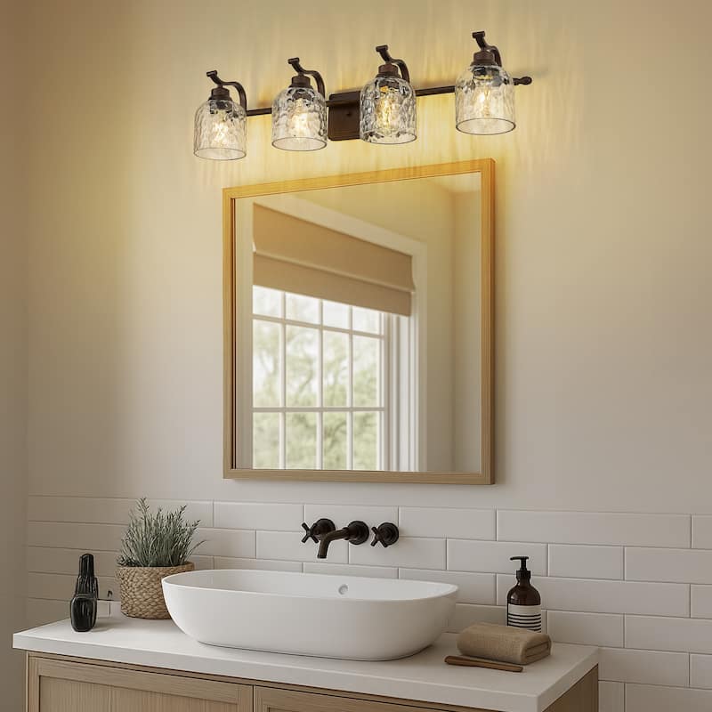 Modern 3/4-Light Bathroom Vanity Light